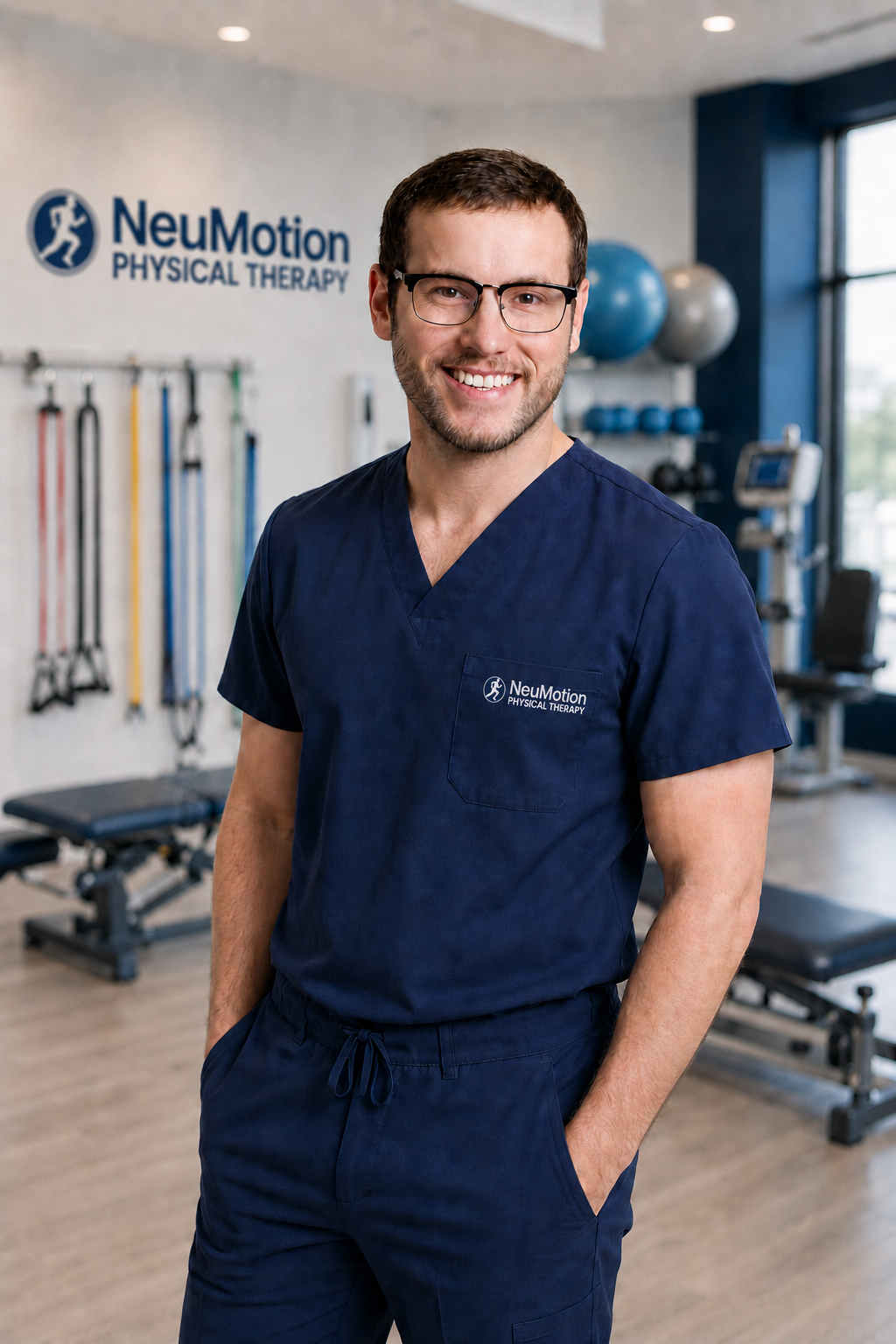 Portrait of Alex Henderson, DPT, lead physical therapist at NeuMotion